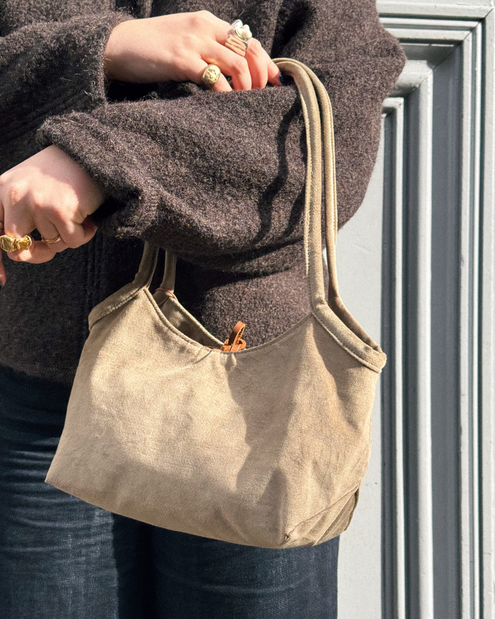 Sac Complice - Velours Sauge