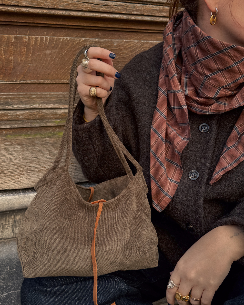 Sac Complice - Côtelé Kaki