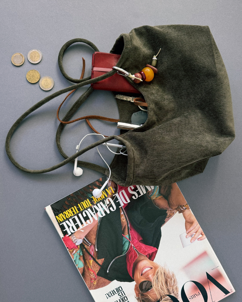 Sac Complice - Côtelé Kaki