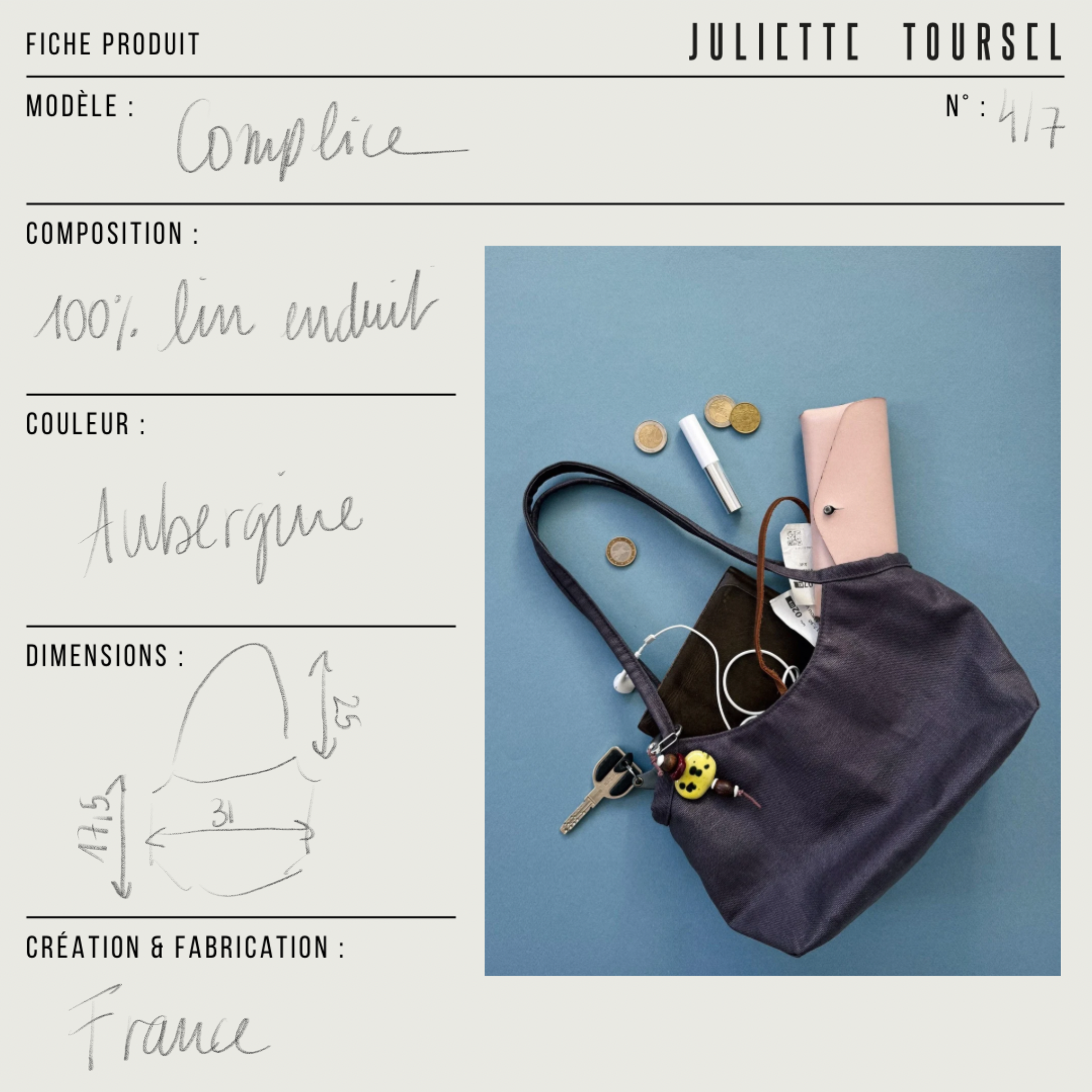 Sac Complice - Aubergine