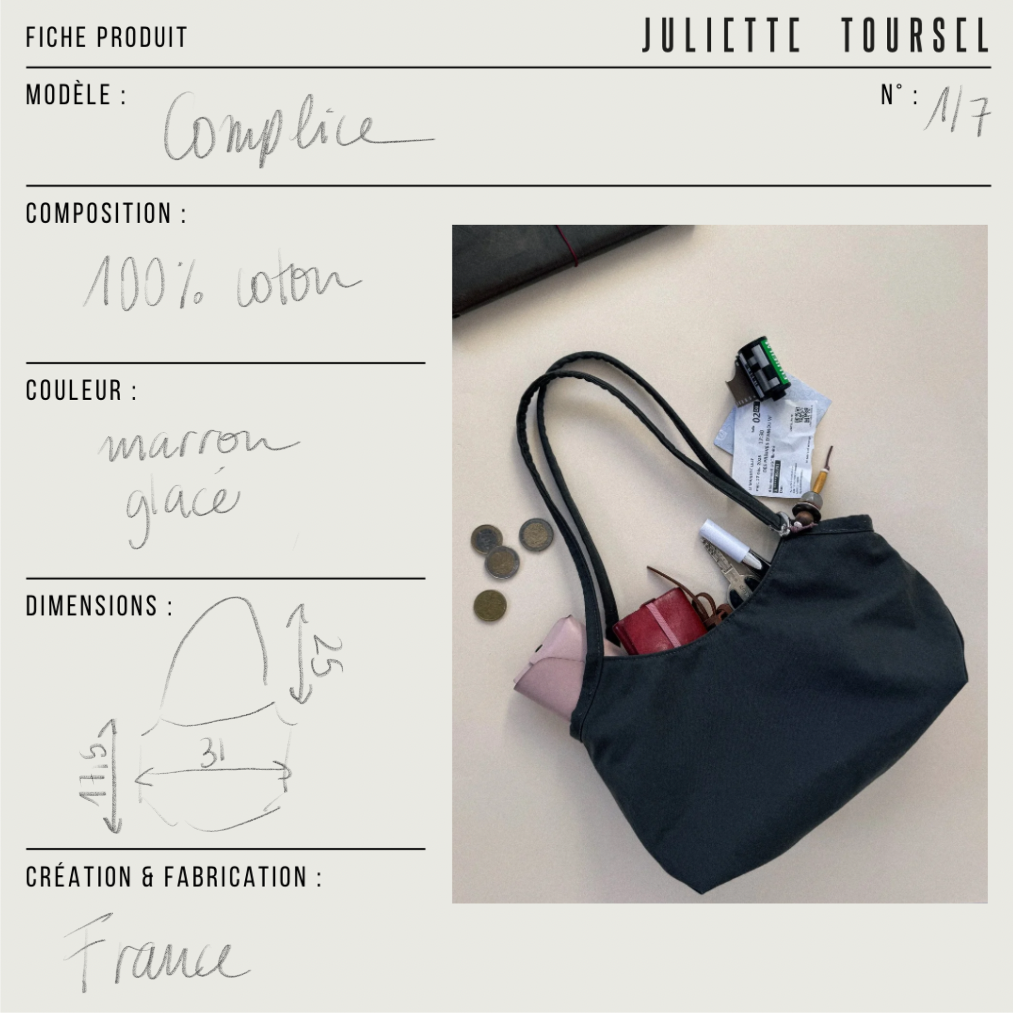 Sac Complice - Marron Glacé